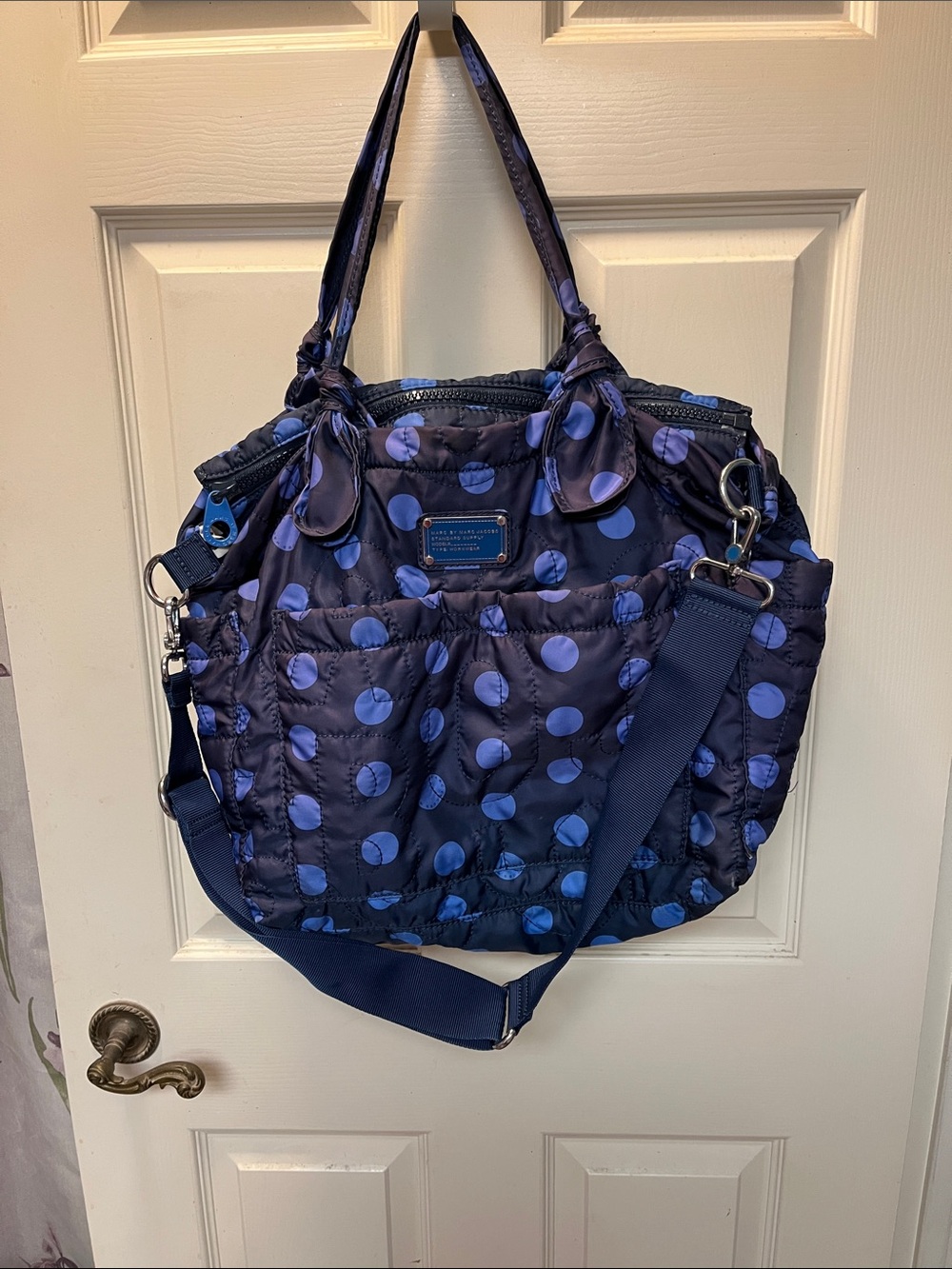 EUC Marc by Marc Jacobs Pretty Nylon Eliz-A-Baby Diaper Bag with Shoulder Strap